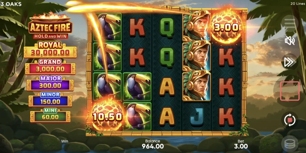 Aztec Fire: Hold and Win Slot