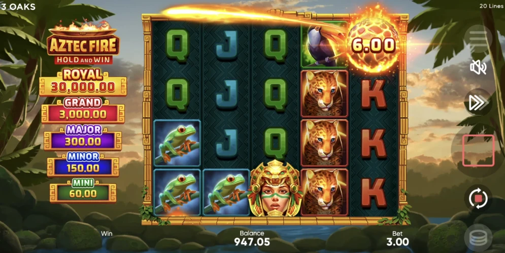 Aztec Fire: Hold and Win Slot